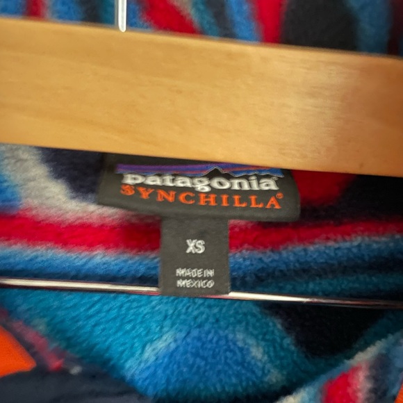 Rare Patagonia Synchilla Delta-Navy Blue Snap T Pullover Men’s XS - Picture 2 of 6